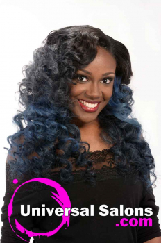 Right Side View Long Curly Hairstyle for Black Women from Jacqard Daniels (1)