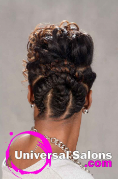 Natural Hairstyle with Braids and Twists from Sess Cannon (4)