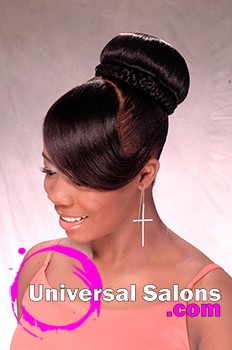 Fierce & Flawless Updo with a Bang 