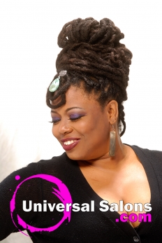 Natural Locs Updo from Tenene Jackson