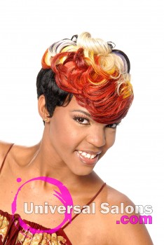Rainbow Bright Quick Weave Hairstyle from Tiffany Hudson