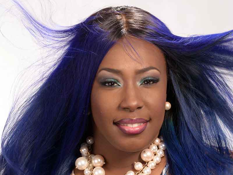 Long Royal Blue Hair Weave for Black Women from Celestine Lee Rutherford