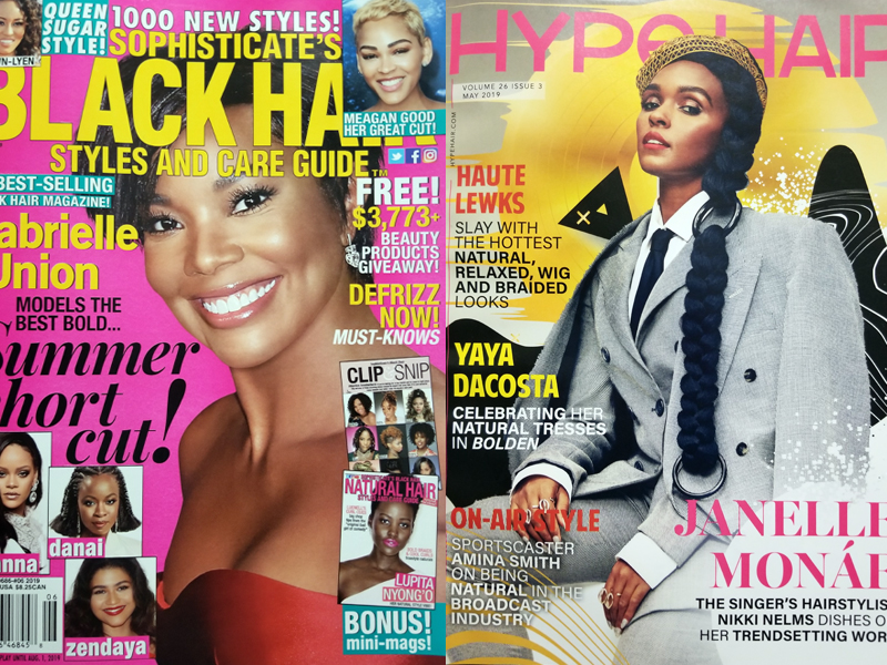 May 2019 Hype Hair and June 2019 Sophisticate's Black Hair Styles and Care Guide