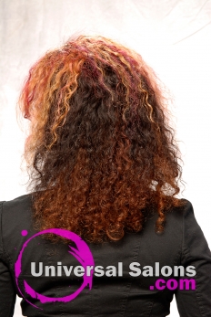 Curly Hairstyle with Hair color from Melissa Green