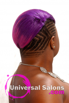 Deirdre Clay’s “Purple Rain” Hair Color Hairstyle