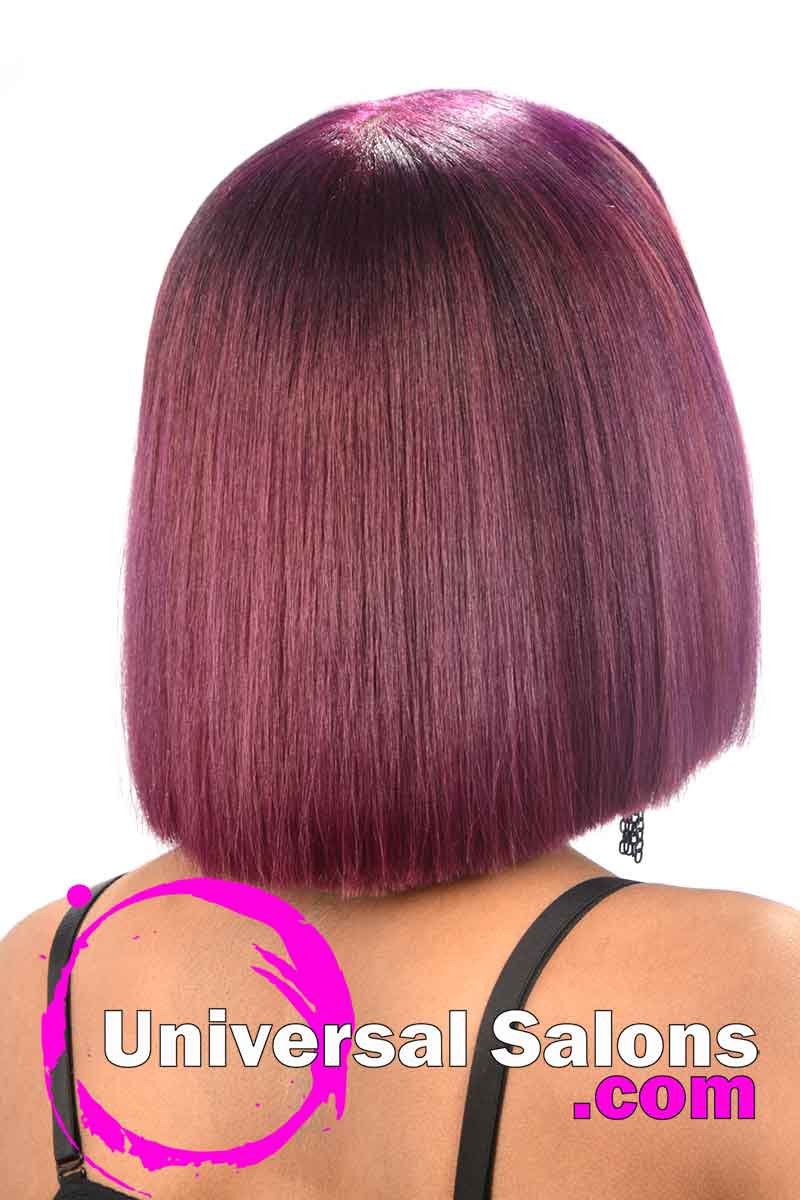 Blunt Bob Haircut with Bubble Gum Hair Color from Deirdre Clay (5)