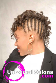 Curly Black Hairstyle with Braids from Erma Stephens (3)