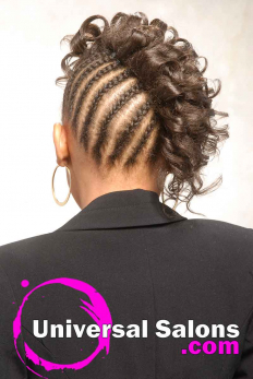 Curly Black Hairstyle with Braids from Erma Stephens (5)