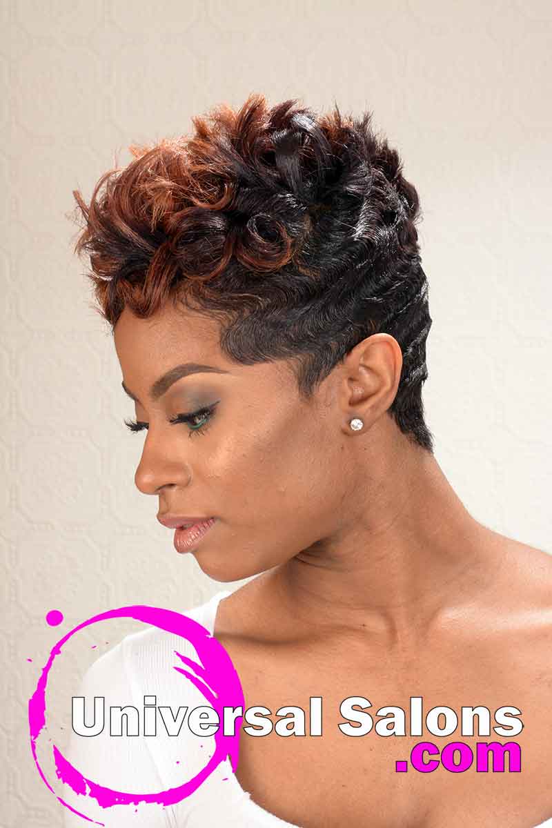 Flaming Desire Short Hairstyle with Spikes from ShaTrenia Heiskell (2)
