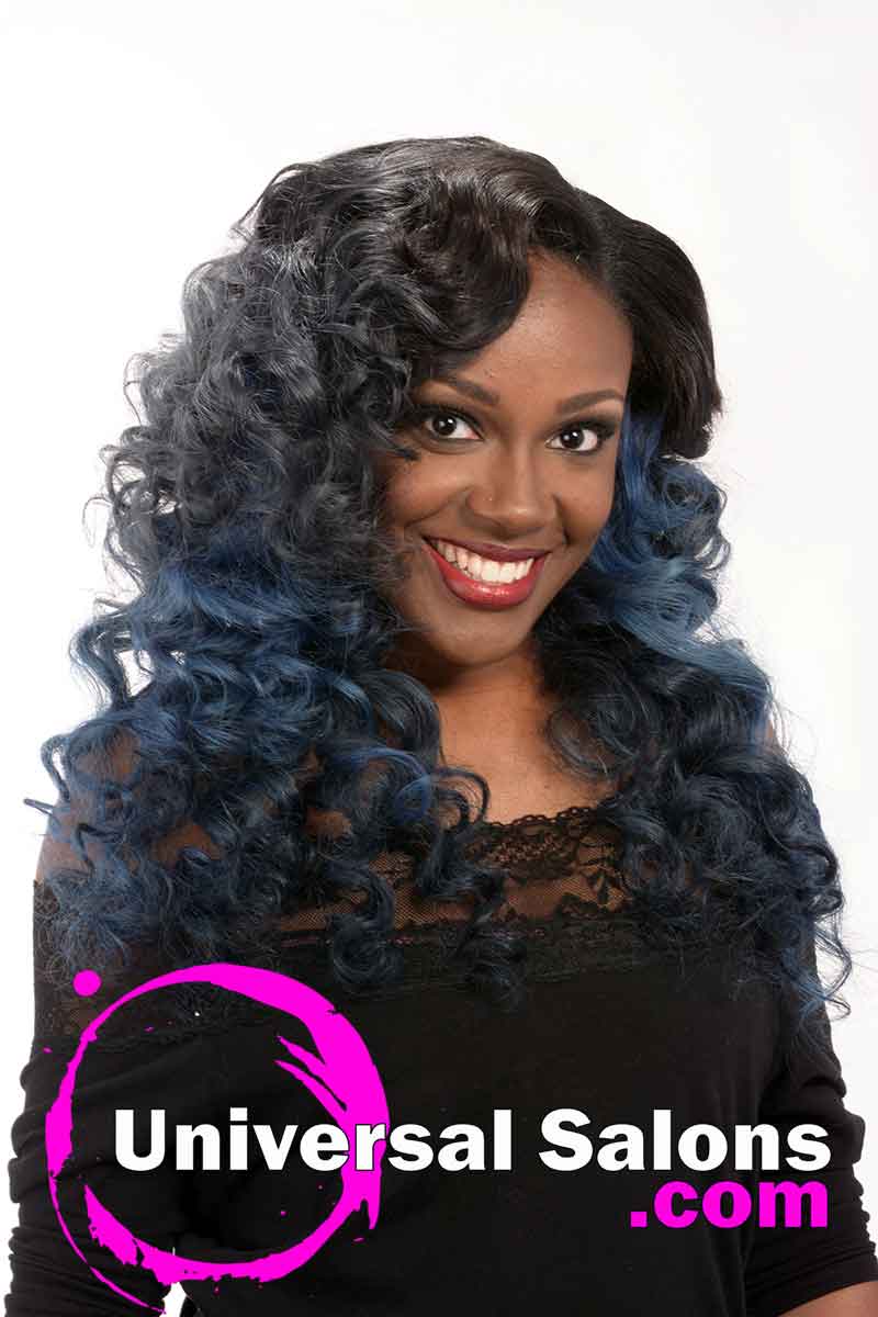Right Side View Long Curly Hairstyle for Black Women from Jacqard Daniels (1)