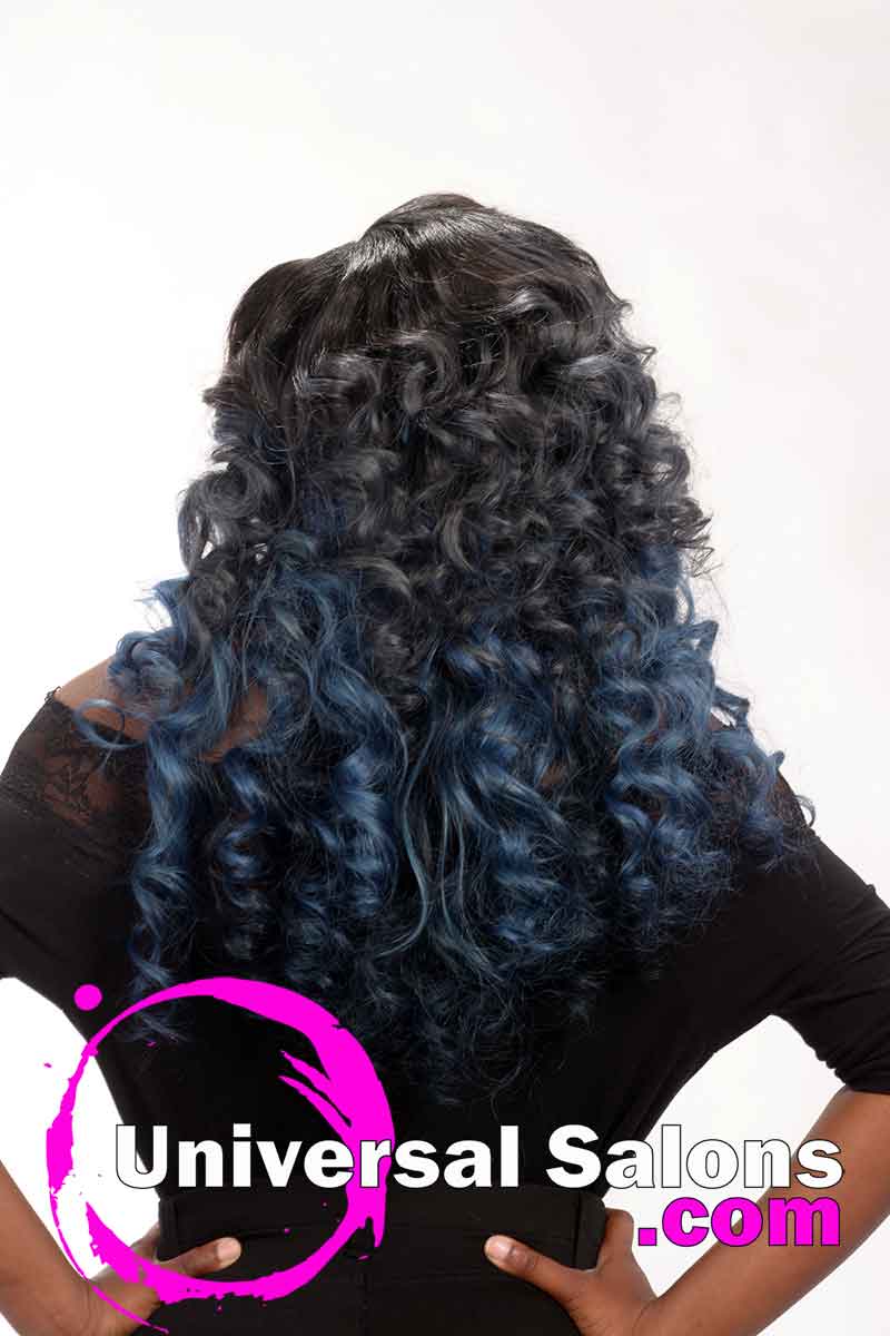 Back View Long Curly Hairstyle for Black Women from Jacqard Daniels (4)