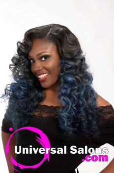 Left Side View Long Curly Hairstyle for Black Women from Jacqard Daniels (3)