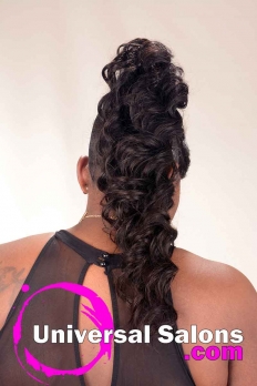 Long Ponytail Hairstyle for Black Women from Amber McClain (4)