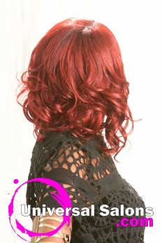 Mid-Length Vherry Red Hairstyle from Katina King (5)