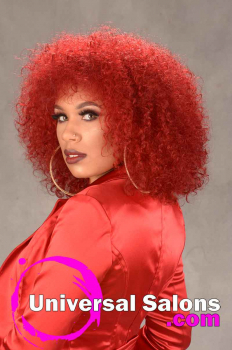 Natural Hairstyle with Red Hair Color from Sakeyta Roberts (2)
