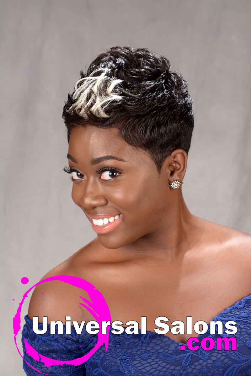 Pretty Prissy Pixie Hairstyle with Color from Shay Walker (1)