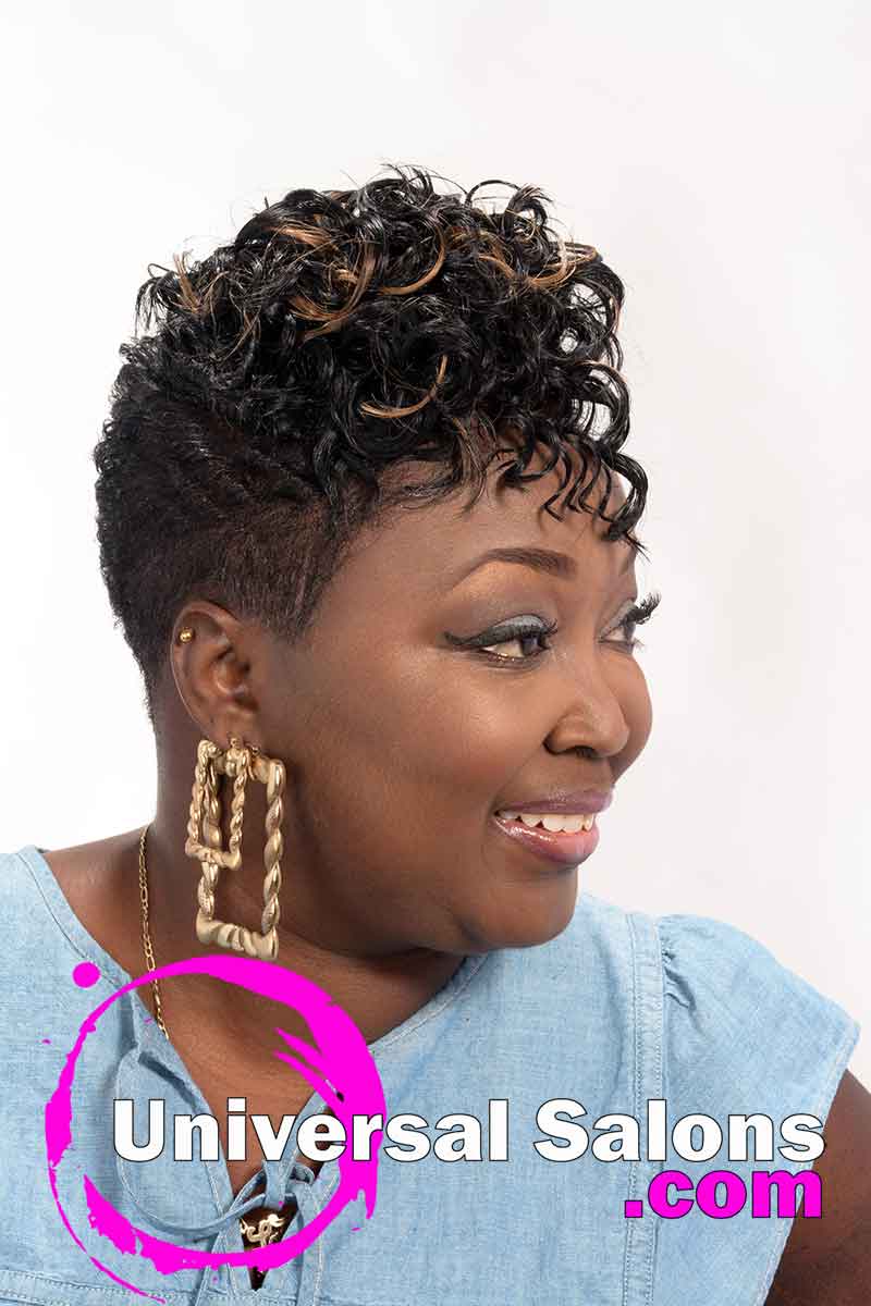 Short Hairstyle for Black Women with Color from Mel Wright (4)