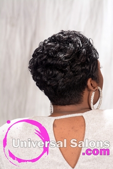 Short Relaxed Hairstyle with Pin Curls from Melisa Marshall (5)