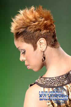 Short Hairstyle with Spikes and Hair Color from Cindy Burrell