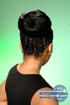 Updo Hairstyle with Interlocked Twists from Pamela Webster