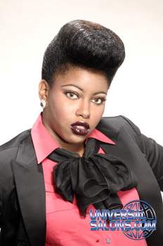 Natural Pompadour Hairstyle from Stephanie Cameron-Dailey
