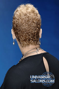 Short Natural, Curly Hairstyle with Hair Color from Sherelle Wofford