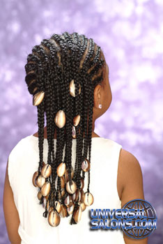 Back View: Cornrows for Black Hairstyles for Little Girls