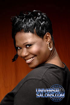 Beautiful Short Hairstyle with Flipped Bang from Brione Bullock