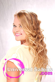 Haley Qubn's Beach Bombshell Long Curly Hairstyle