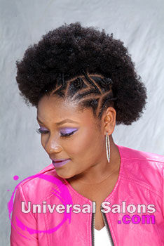 Natural Party Puffs Black Hairstyle by Ashley Coutain