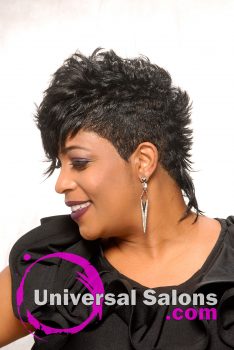 Modern Messy Mohawk Hairstyle from Katrice Thompkins