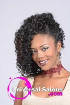 Curly Black Hairstyle with Twists from Kenya Young