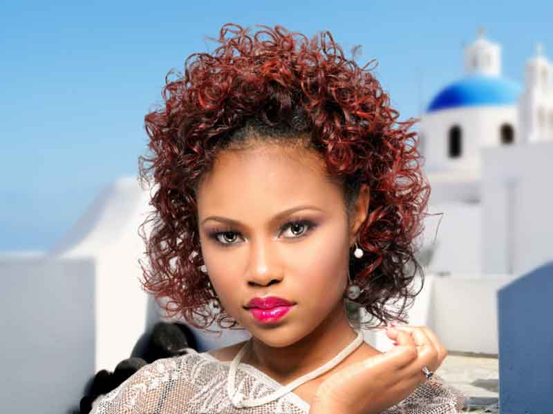 Cover: Spiral Curl Hairstyle with Hair Color