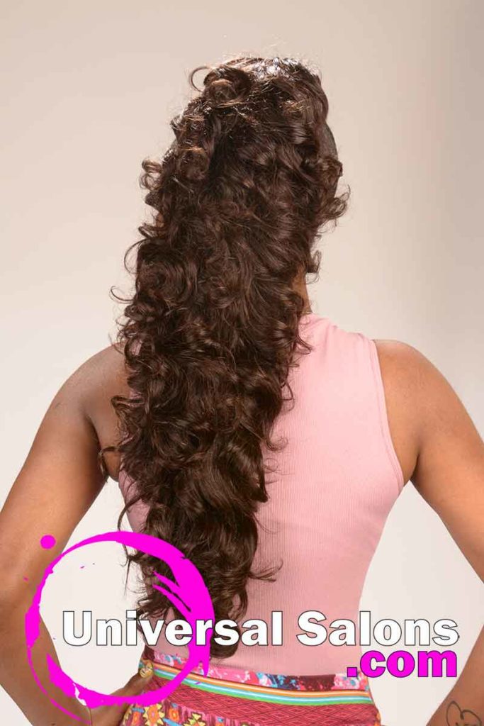 Back: Trendsetting Curly Invisible Ponytail by Alexandra Sims