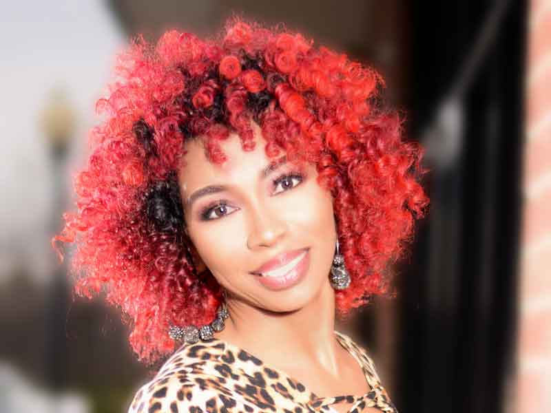 Check Out This Intense Red Hair Color on Natural Hair