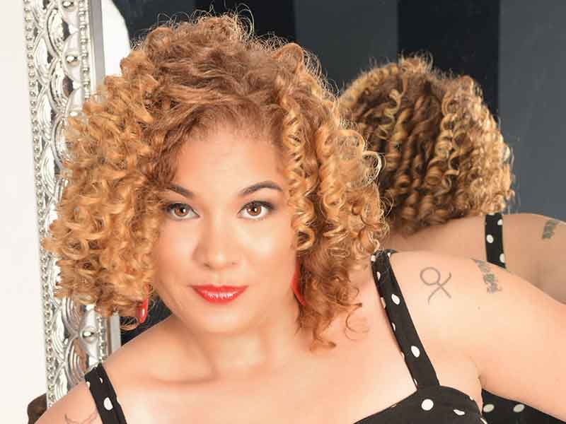 Curly Ringlets with Hair Color