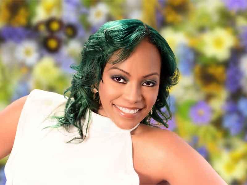Emerald Green Hair Color on Natural Hair