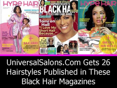 UniversalSalons.Com Gets 26 Hairstyles Published
