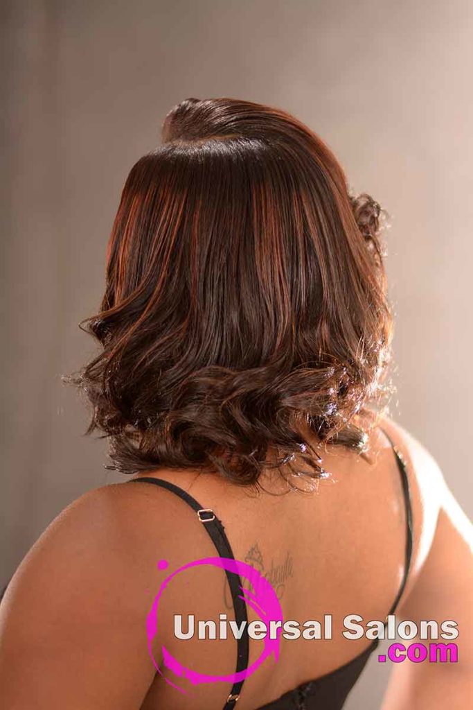 Back View: Cute Hairstyle for Naturally Curly Hair from Nikki Glasgow in Columbia, SC