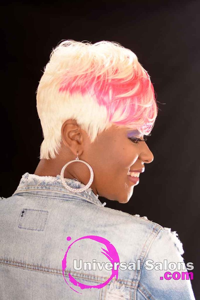 2nd Right View: Platinum Blonde Quick Weave Hairstyle from Carla Harris in Columbia, SC