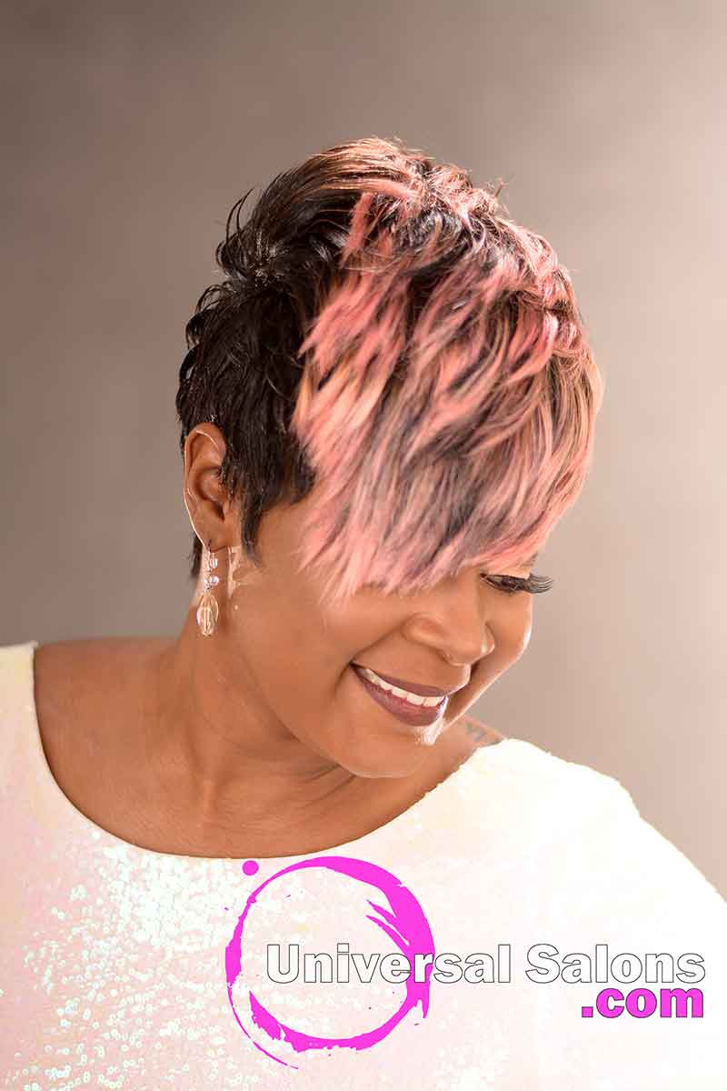 Right View: Fierce Pixie Hairstyle for Black Women from Yvette Alston in Columbia, SC