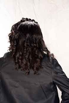 Back View: Long French Braid Bob Black Hairstyle for Little Girls