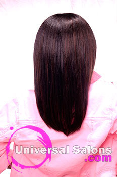 Back View: Pink Sensation Kid's Hairstyle