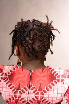 Back View: Short Twists for Kids Black Hairstyles for Little Girls