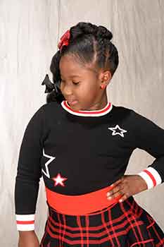 Left View: Thick Chunky Braids Black Hairstyles for Little Girls