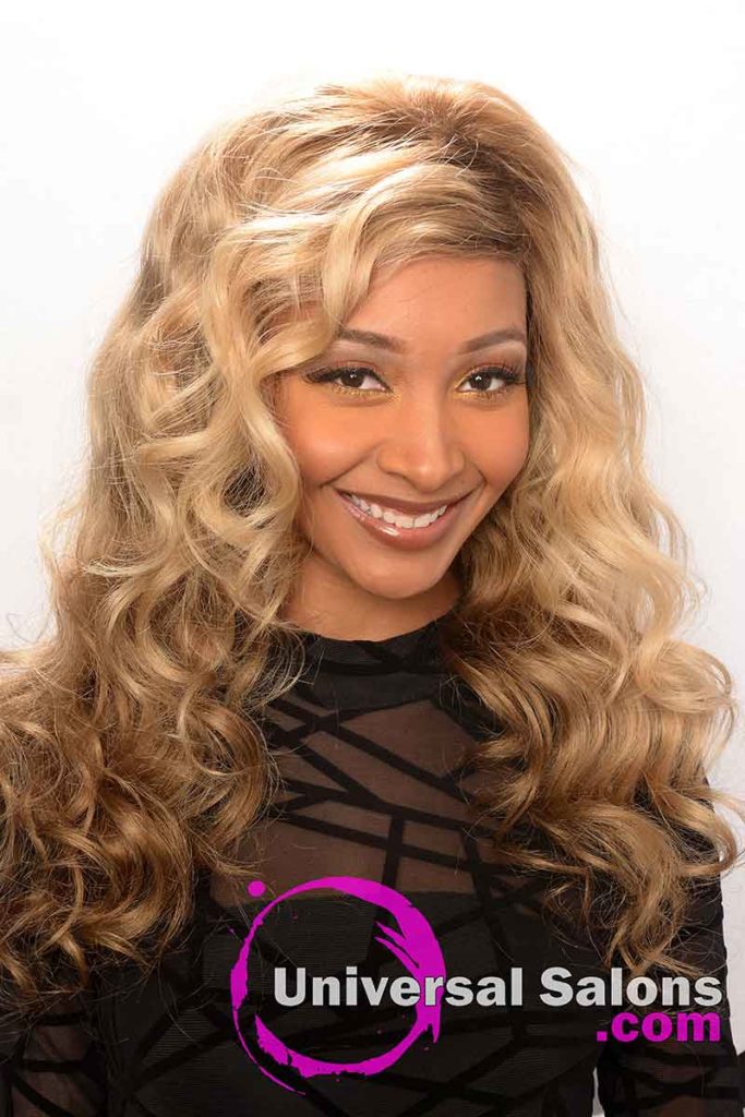 Long Lace Front Wig With Wand Curls