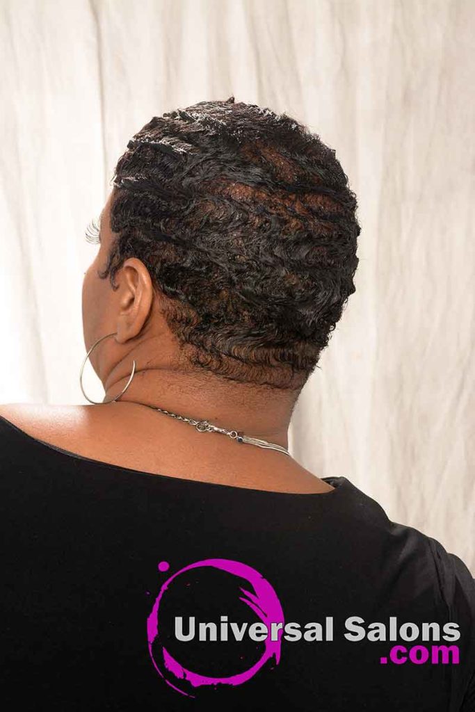 Back View: Finger Waves With Color
