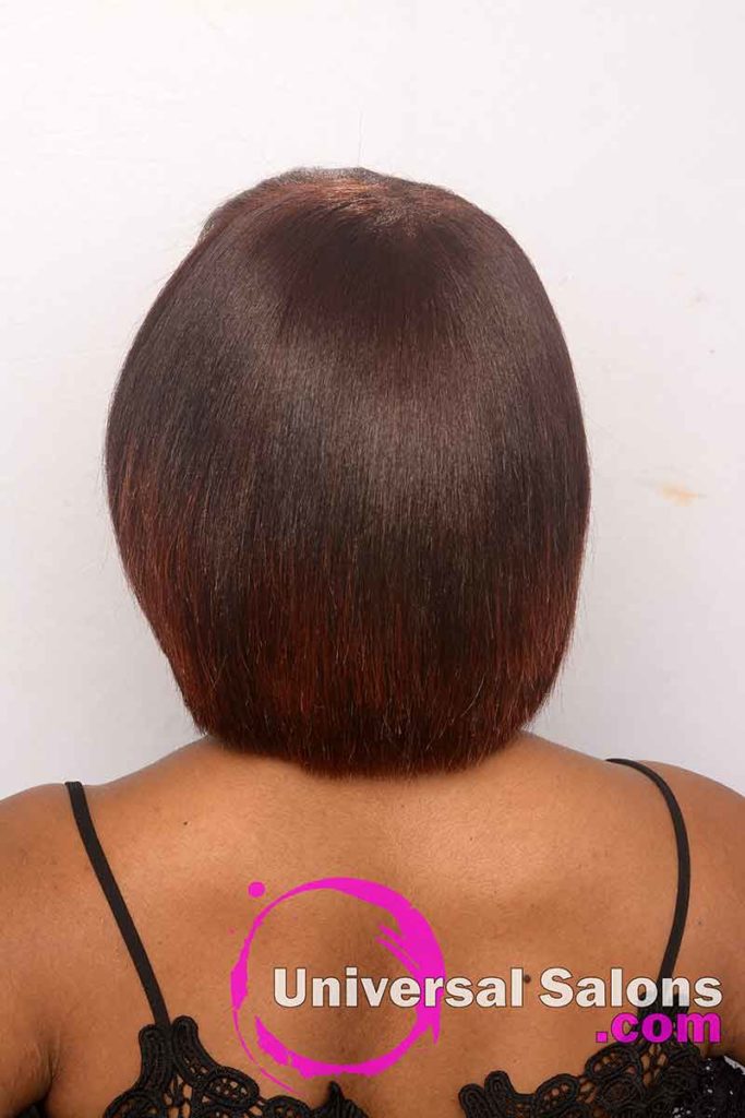 Back View of a Natural Hairstyle With Color