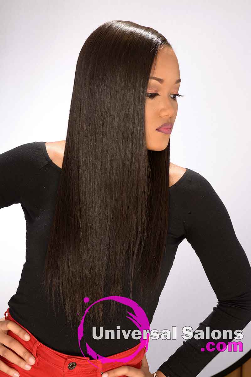Promote Healthy Hair With This Silk Press Natural Hairstyle