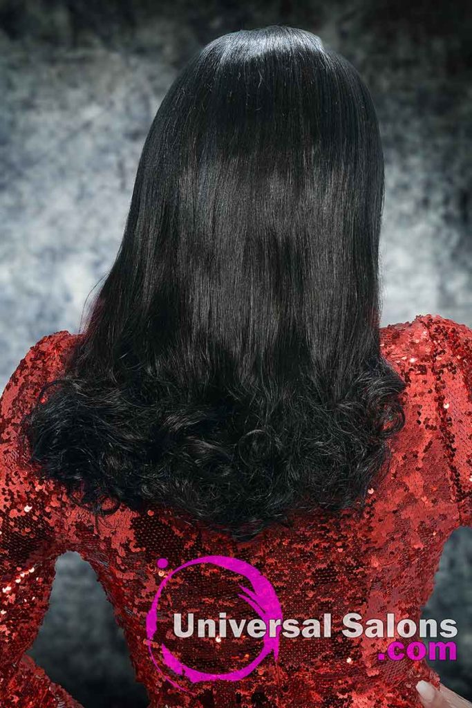 Back View of Sew-in Weave Hairstyle